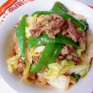 冷凍牛丼の具で牛肉野菜炒め